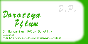 dorottya pflum business card